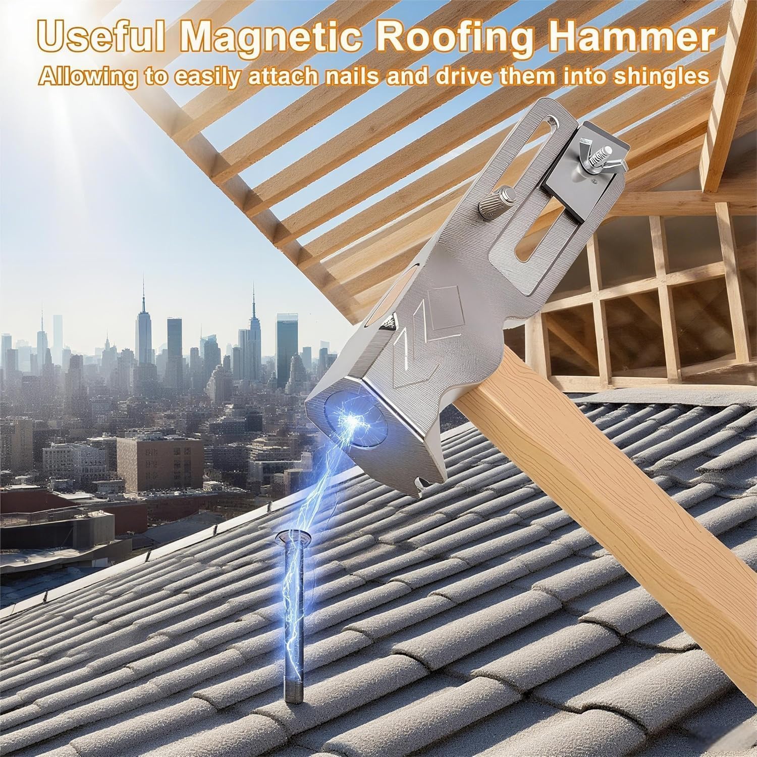 Magnetic Roofing Hammer,A Roofing Tools That Can Be Used to Quickly Nail Roofing Nails